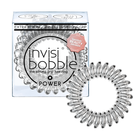 Invisibobble Power -Crystal Clear- מארז 3 גומיות בצבע שקוף-0