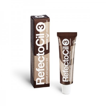 צבע לגבות ולריסים REFECTO CIL חום טבעי 3-0